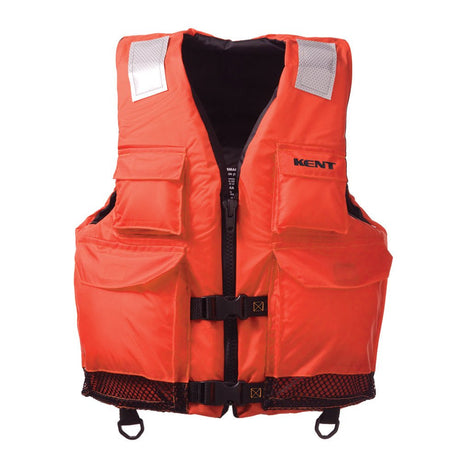 Kent Elite Dual-Sized Commercial Vest - 4XL/7XL - Orange - Life Raft Professionals