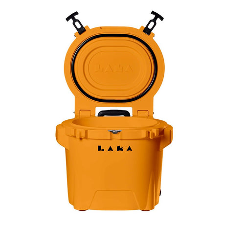 LAKA Coolers 30 Qt Cooler w/Telescoping Handle Wheels - Orange - Life Raft Professionals