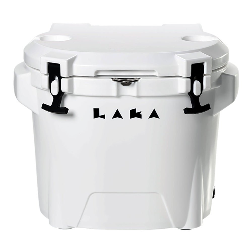 LAKA Coolers 30 Qt Cooler w/Telescoping Handle Wheels - White - Life Raft Professionals
