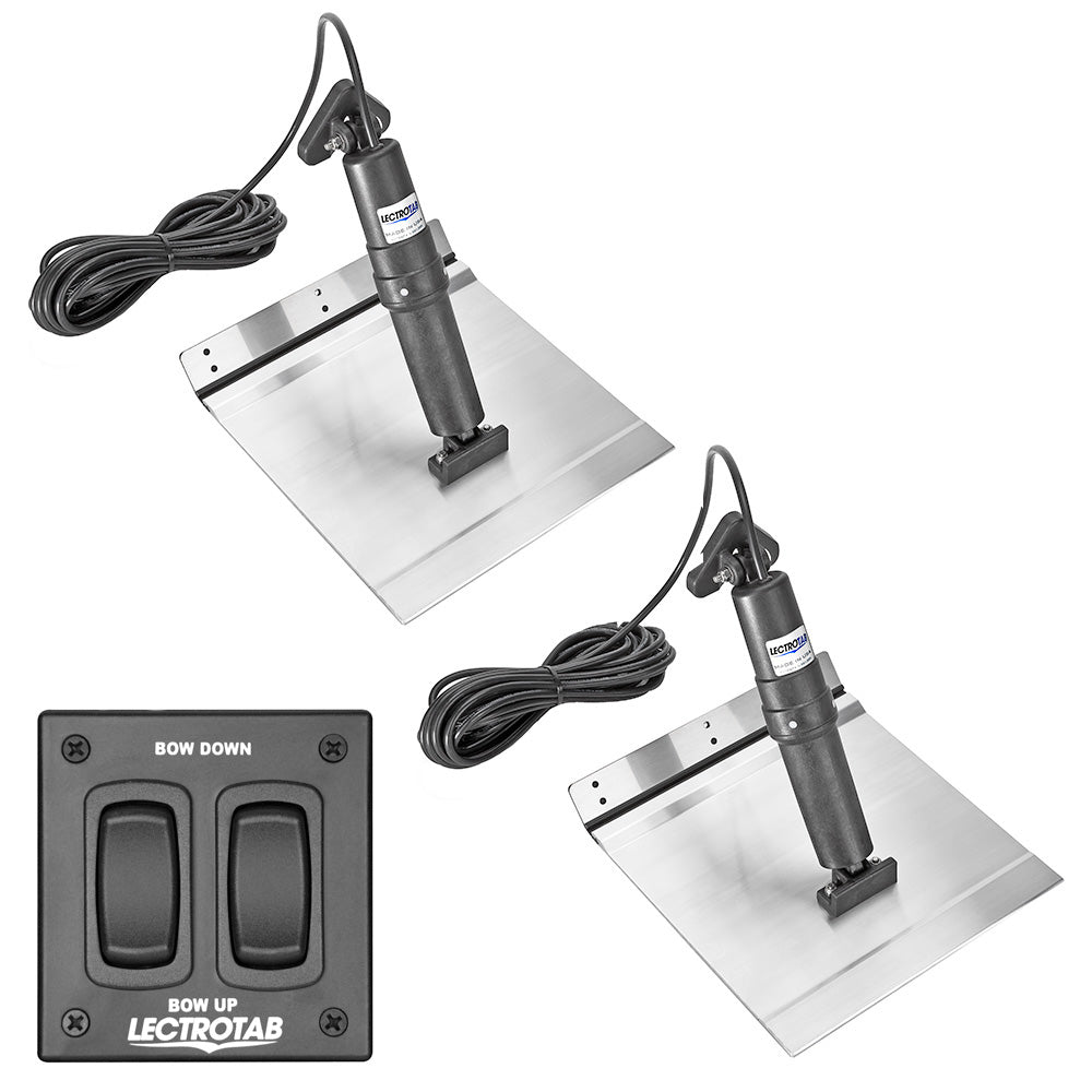 Lectrotab XKA Aluminum Alloy Trim Tab Kit w/Rocker Switch - 12 x 12 - Life Raft Professionals