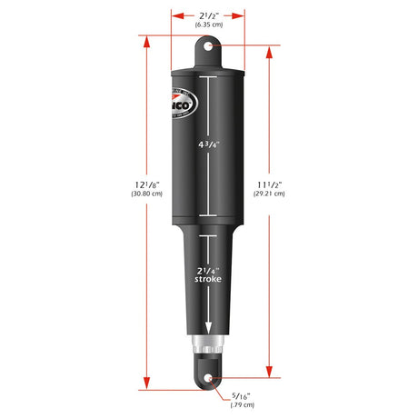 Lenco 101 Standard Actuator - 12V - 2-1/4" Stroke - Life Raft Professionals
