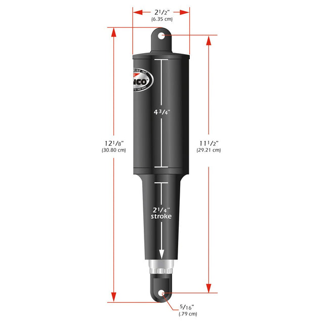 Lenco 101 Standard Actuator - 12V - 2-1/4" Stroke - Life Raft Professionals