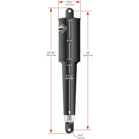 Lenco 102 Series Standard Actuator - 12V - 4-1/4" Stroke - Life Raft Professionals