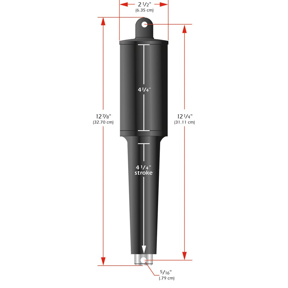 Lenco 102XD Extreme Duty Actuator - 24V - 4-1/4" Stroke - 5/16" Hardware - Life Raft Professionals