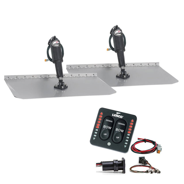 Lenco 12" x 24" Standard Trim Tab Kit w/LED Indicator Switch Kit 12V - Life Raft Professionals