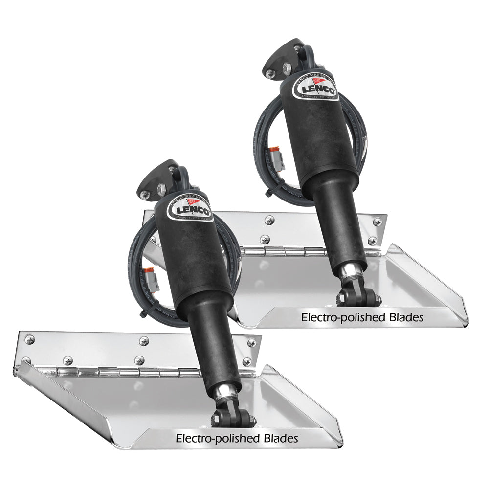 Lenco 12" x 9" Standard Performance Trim Tab Kit w/o Switch Kit 12V - Life Raft Professionals