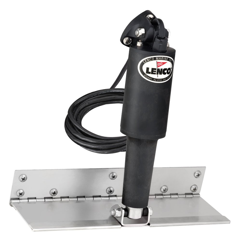 Lenco 4" x 12" Limited Space Trim Tab Kit w/o Switch Kit 12V - Standard Finish - Standard Actuator - Life Raft Professionals