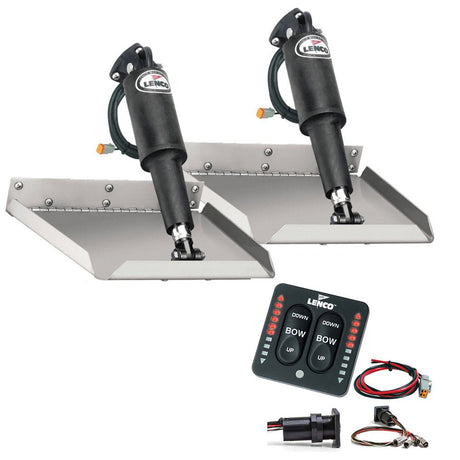 Lenco 9" x 9" Edgemount Trim Tab Kit w/LED Indicator Switch Kit 12V - Life Raft Professionals