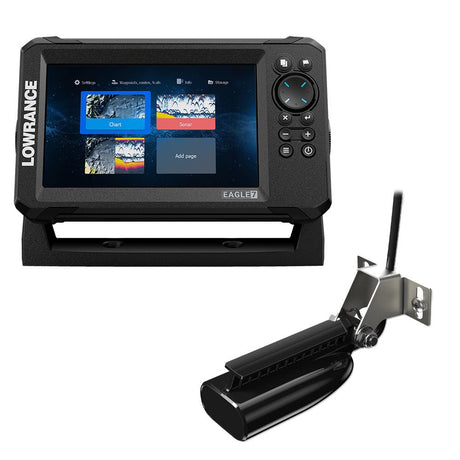 Lowrance Eagle 7 w/SplitShot Transducer Discover OnBoard Chart - Life Raft Professionals
