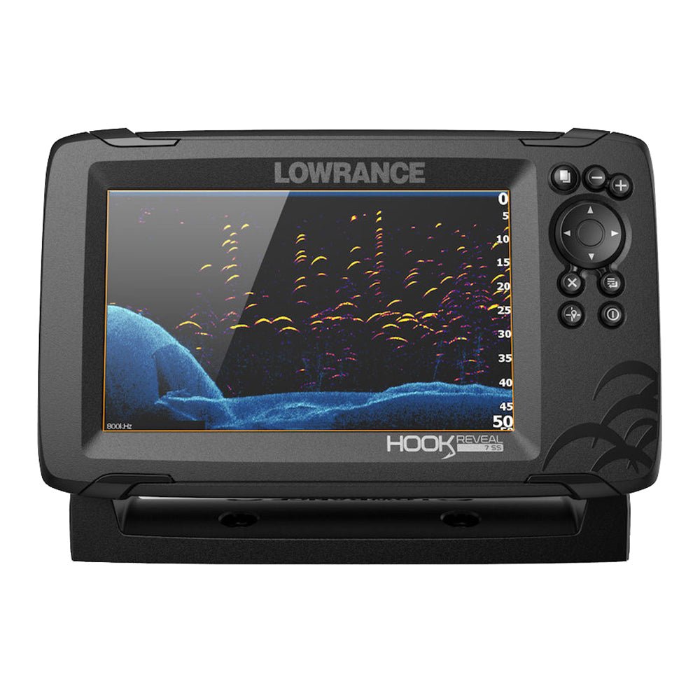 Lowrance HOOK Reveal 7 Combo w/50/200kHz HDI Transom Mount C-MAP Contour+ Card - Life Raft Professionals
