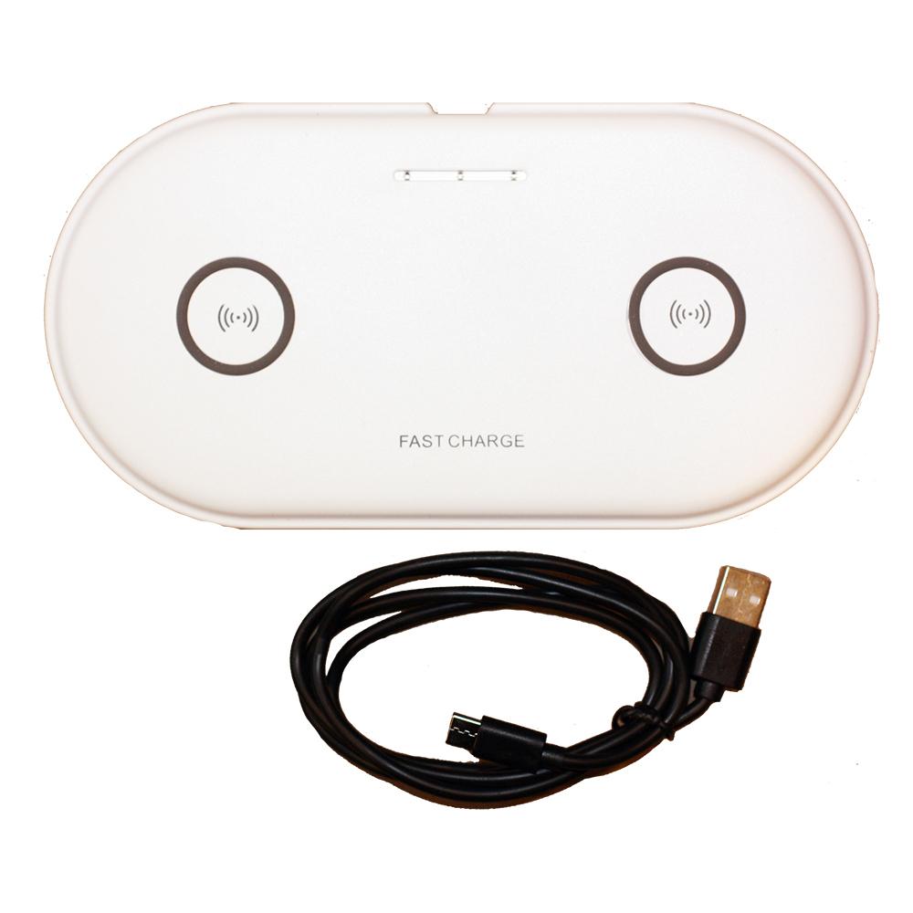 Lunasea Dual Qi Charge Pad - USB Powered [LLB-63AU-01-00] - Life Raft Professionals