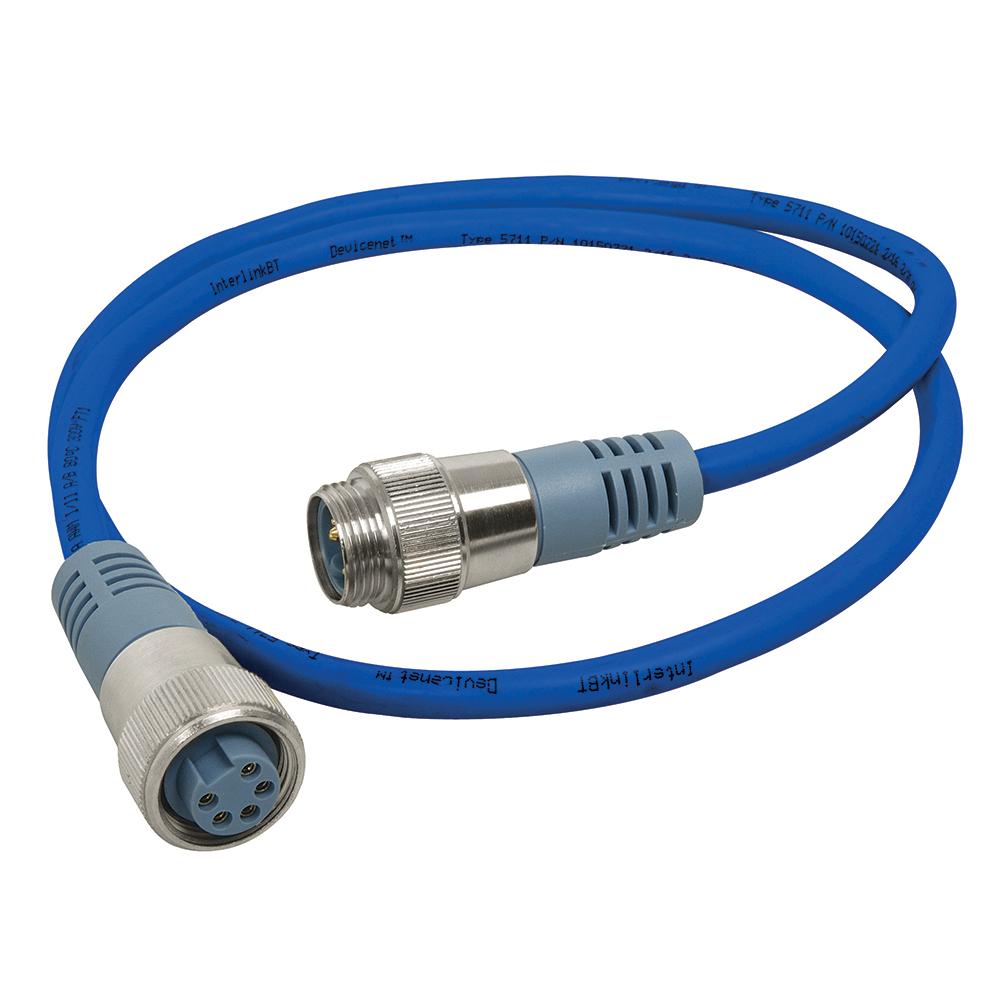 Maretron Mini Double Ended Cordset - Male to Female - 0.5M - Blue [NM-NB1-NF-00.5] - Life Raft Professionals