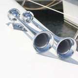 Marinco 24V Chrome Plated Dual Trumpet Air Horn - Life Raft Professionals