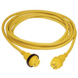Marinco 30 Amp PowerCord PLUS Cordset w/Power-On LED - Yellow 50ft - Life Raft Professionals