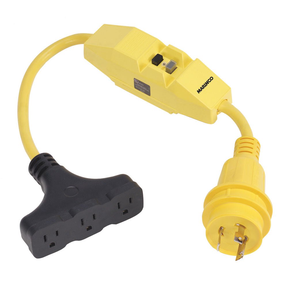 Marinco Dockside 30A to 15A Adapter with GFI - Life Raft Professionals