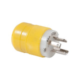 Marinco Locking Plug - 15A, 125V - Yellow - Life Raft Professionals