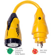 Marinco P30-503 EEL 50A-125V Female to 30A-125V Male Pigtail Adapter - Yellow - Life Raft Professionals