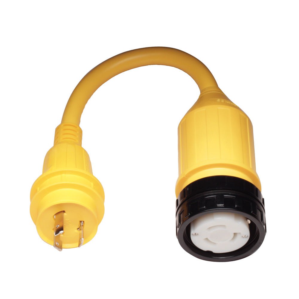 Marinco Pigtail Adapter - 50A Female to 30A Male - Life Raft Professionals