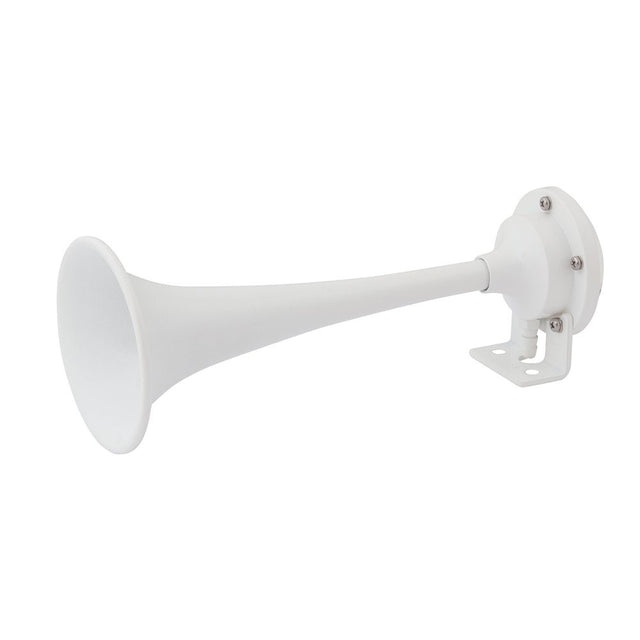 Marinco White Epoxy Coated Single Trumpet Mini Air Horn - Life Raft Professionals