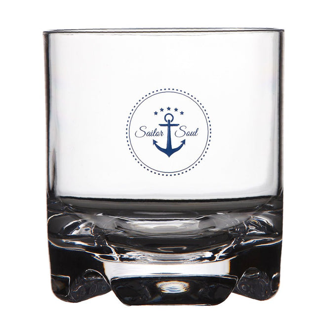 Marine Business Stemless Water/Wine Glass - SAILOR SOUL - Set of 6 - Life Raft Professionals