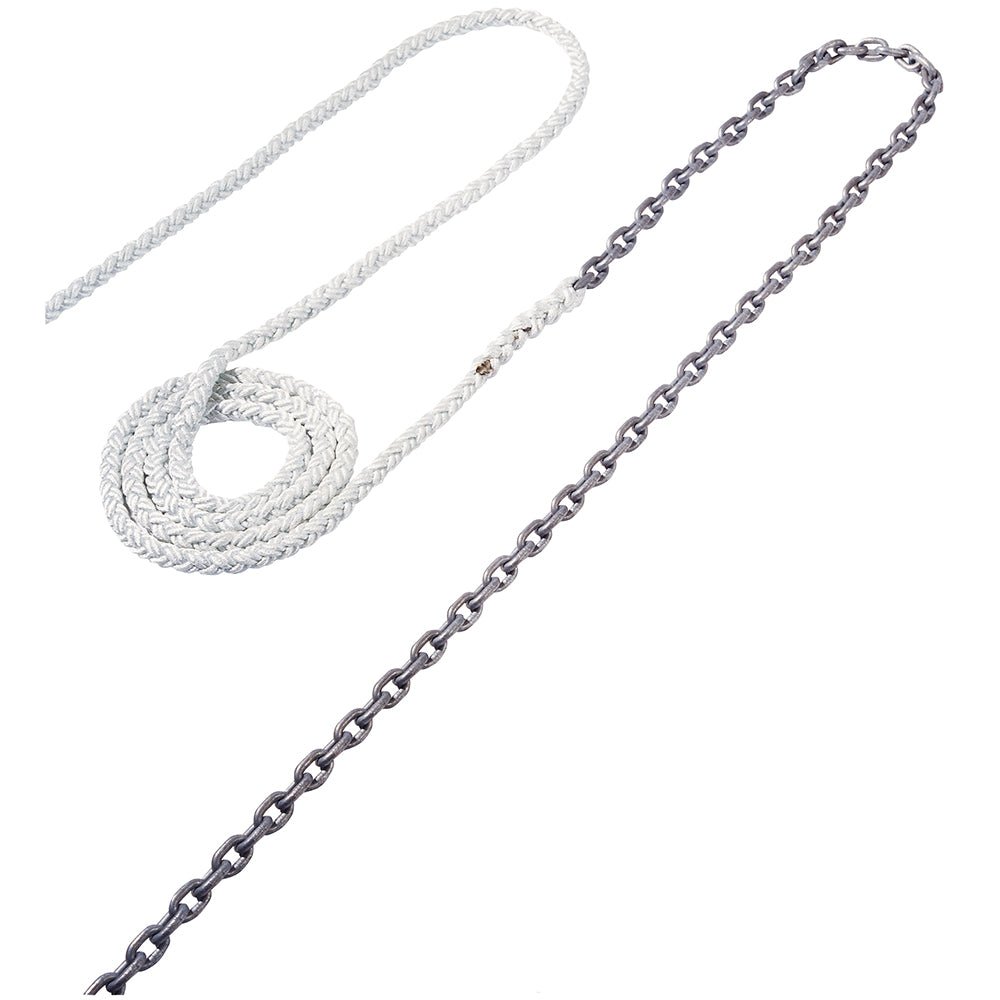 Maxwell Anchor Rode - 15-1/4" Chain to 150-1/2" Nylon Brait - Life Raft Professionals