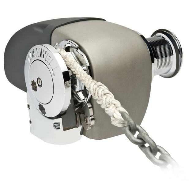 Maxwell HRC 10-8 Rope Chain Horizontal Windlass 5/16" Chain, 5/8" Rope 12V, with Capstan - Life Raft Professionals