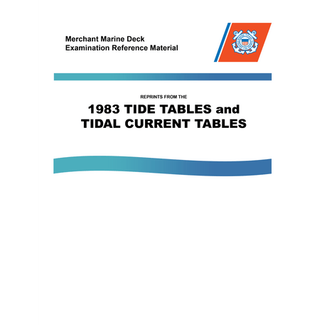 MMDREF Tide Tables & Tidal Current Tables 1983 - Life Raft Professionals