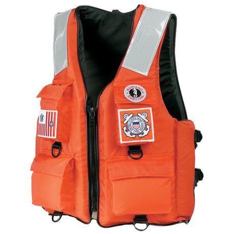 Mustang 4-Pocket Flotation Vest - Orange - Large [MV3128T2-2-L-216] - Life Raft Professionals