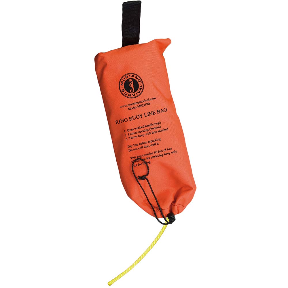 Mustang 90 Ring Buoy Line w/Throw Bag [MRD190-0-0-215] - Life Raft Professionals