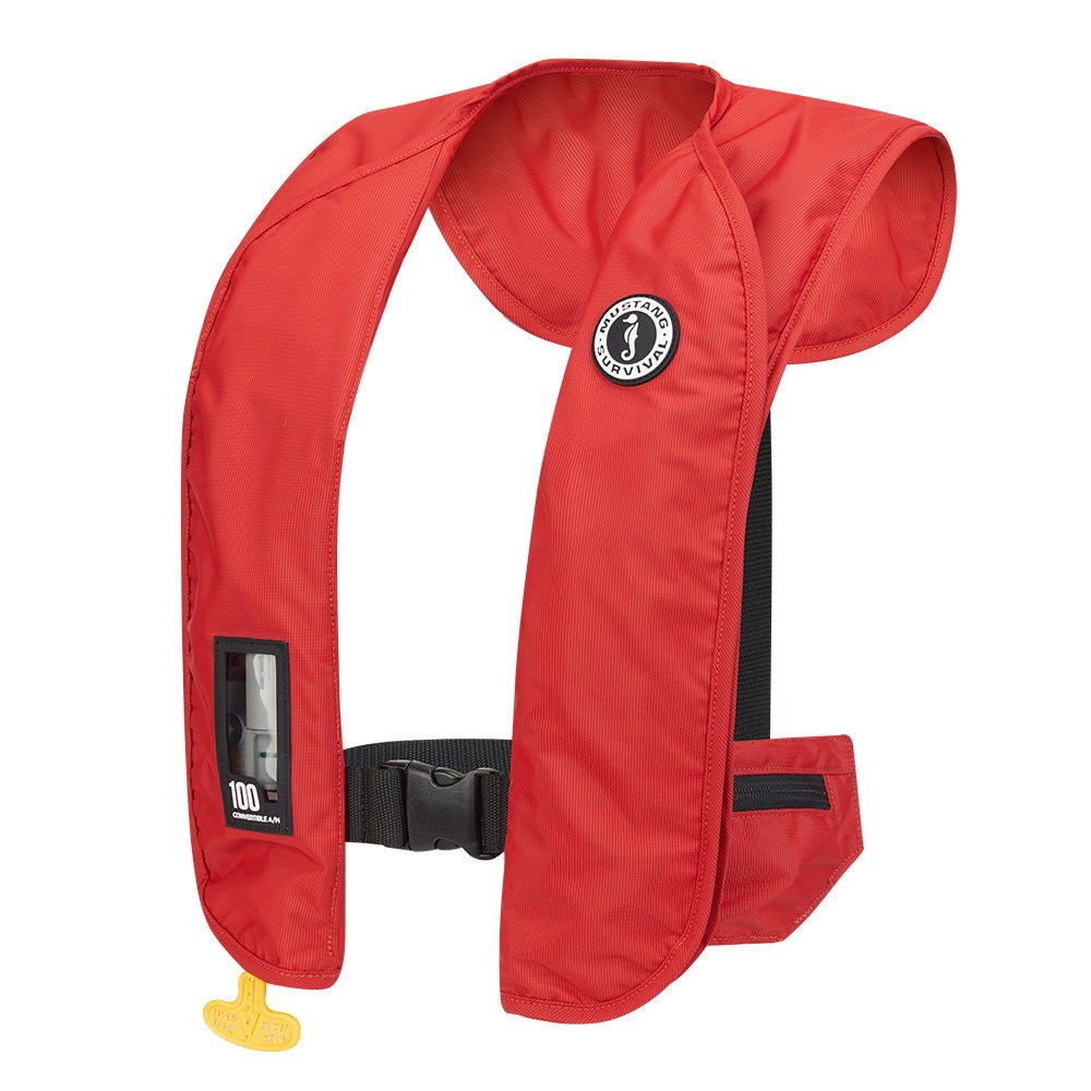 Mustang MIT 100 Convertible Inflatable PFD - Red - Life Raft Professionals