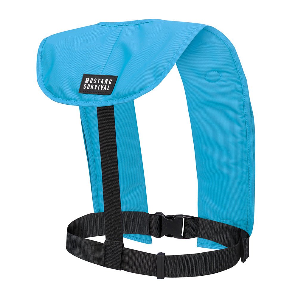 Mustang MIT 70 Manual Inflatable PFD - Azure (Blue) - Life Raft Professionals