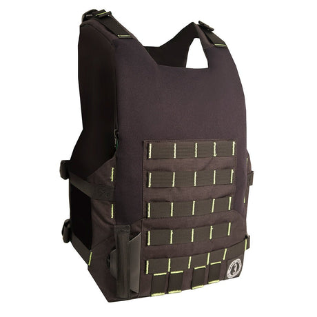 Mustang Rescue Swimmer Vest - Fluorescent Yellow Green Black - Universal [MRV170-251-0-206] - Life Raft Professionals