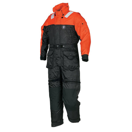 MustangDeluxe Anti-Exposure Coverall Work Suit - Orange/Black - XXL [MS2175-33-XXL-206] - Life Raft Professionals