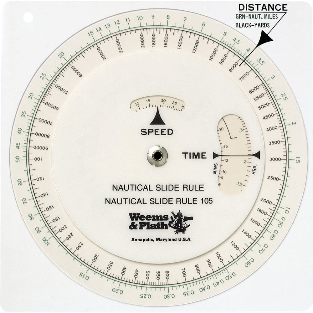 Nautical Slide Rule #105 - Life Raft Professionals