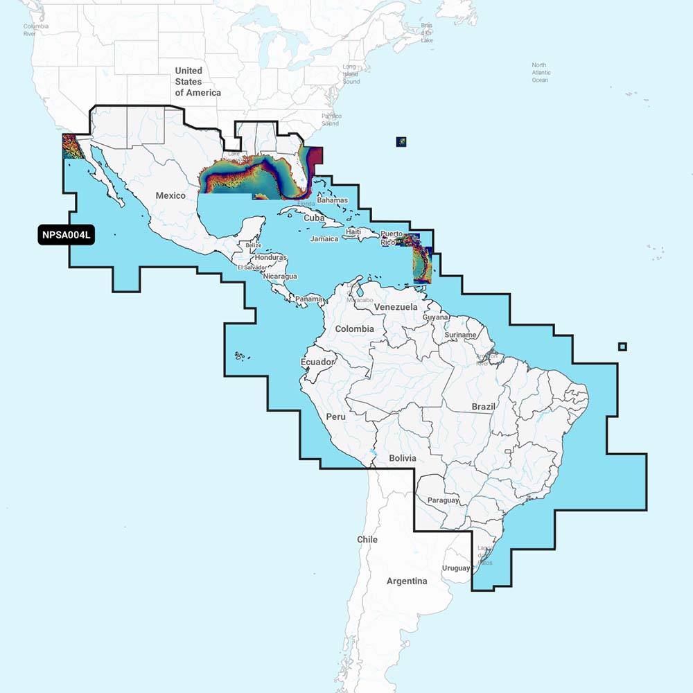 Navionics Platinum+ NPSA004L Mexico, Caribbean to Brazil [010-C1364-40] - Life Raft Professionals