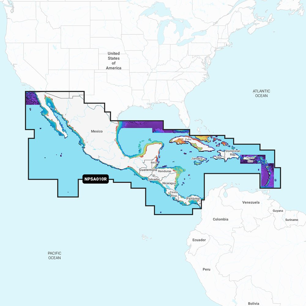 Navionics Platinum+ NPSA010R - Central America Caribbean - Life Raft Professionals