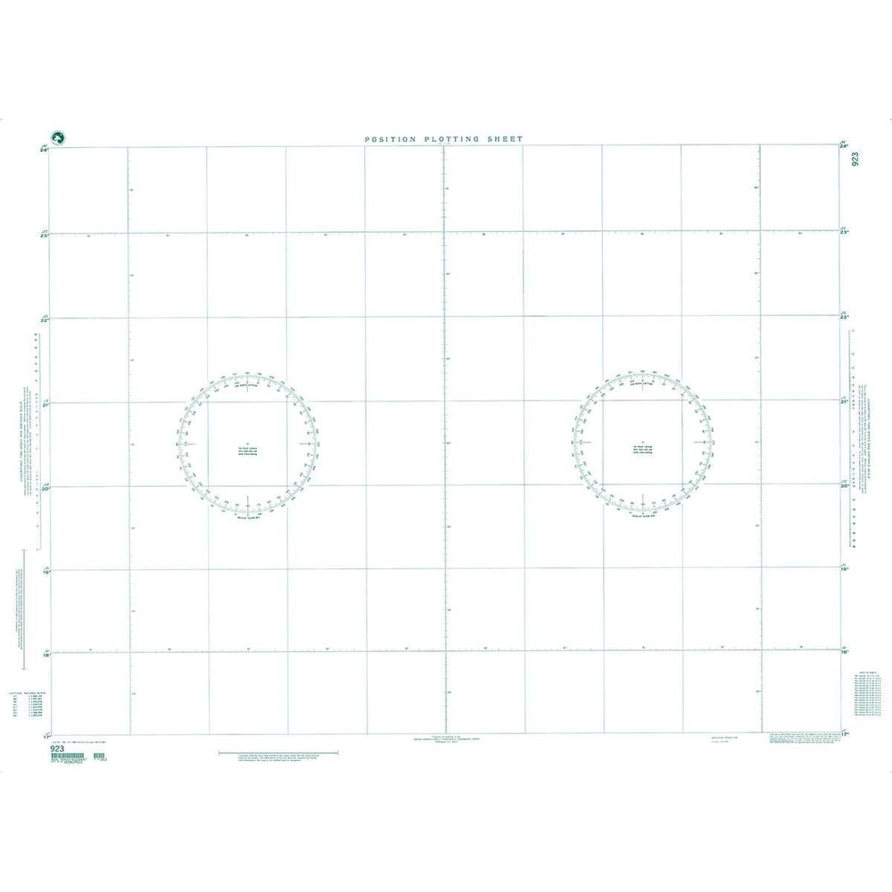 NGA Chart 923 Plotting Chart - Life Raft Professionals