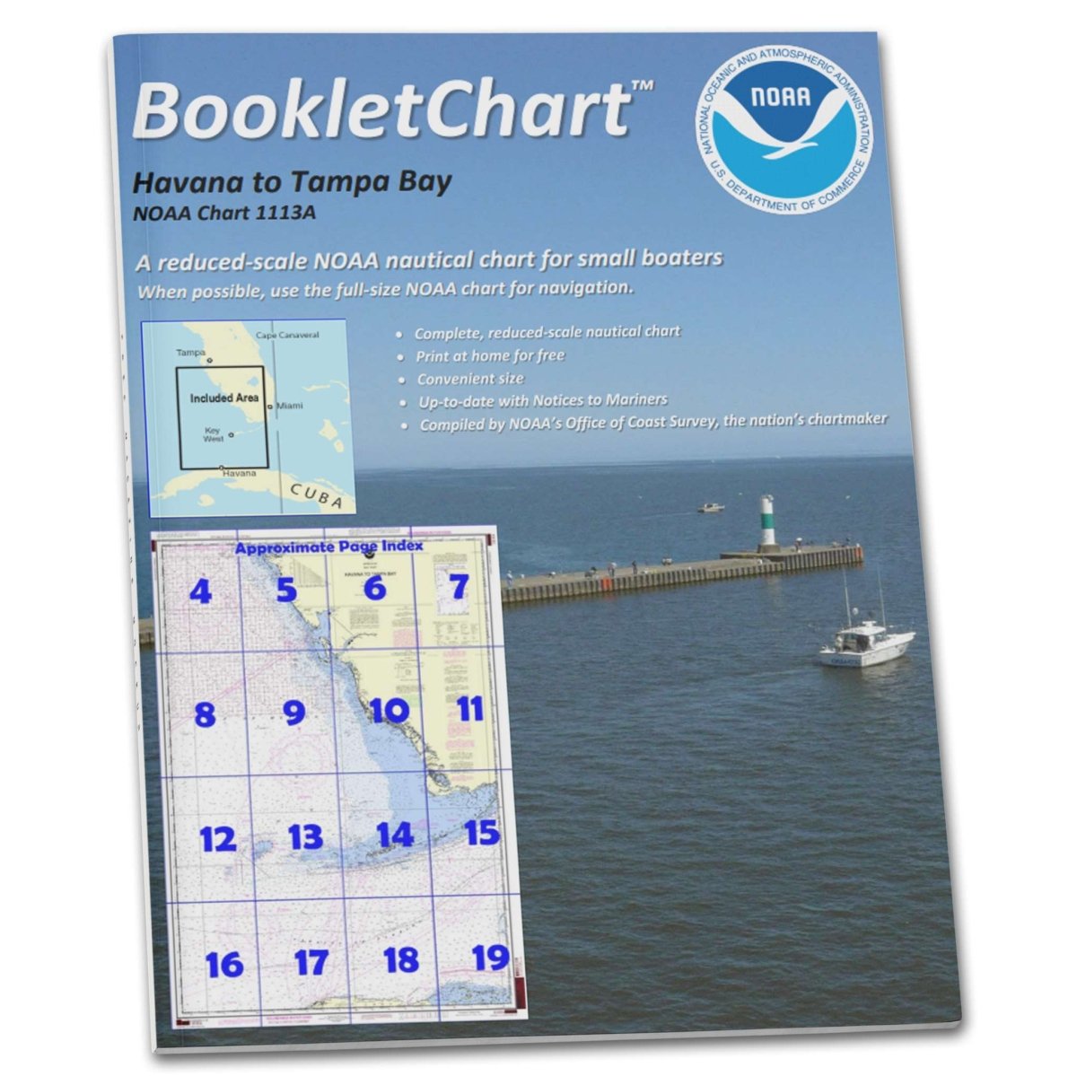 NOAA Booklet Chart 1113A: Havana to Tampa Bay (Oil and Gas Leasing Areas) - Life Raft Professionals