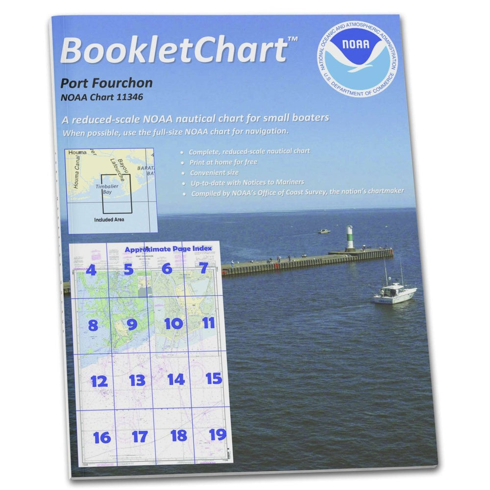 NOAA Booklet Chart 11346: Port Fourchon and Approaches - Life Raft Professionals