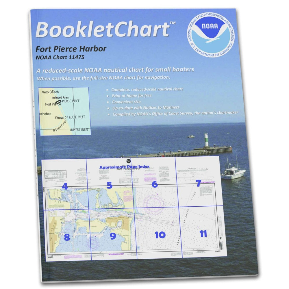 NOAA Booklet Chart 11475: Fort Pierce Harbor - Life Raft Professionals