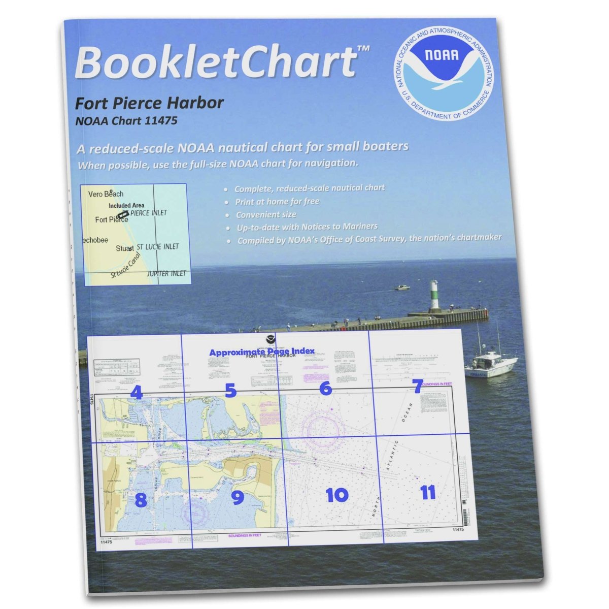NOAA Booklet Chart 11475: Fort Pierce Harbor - Life Raft Professionals