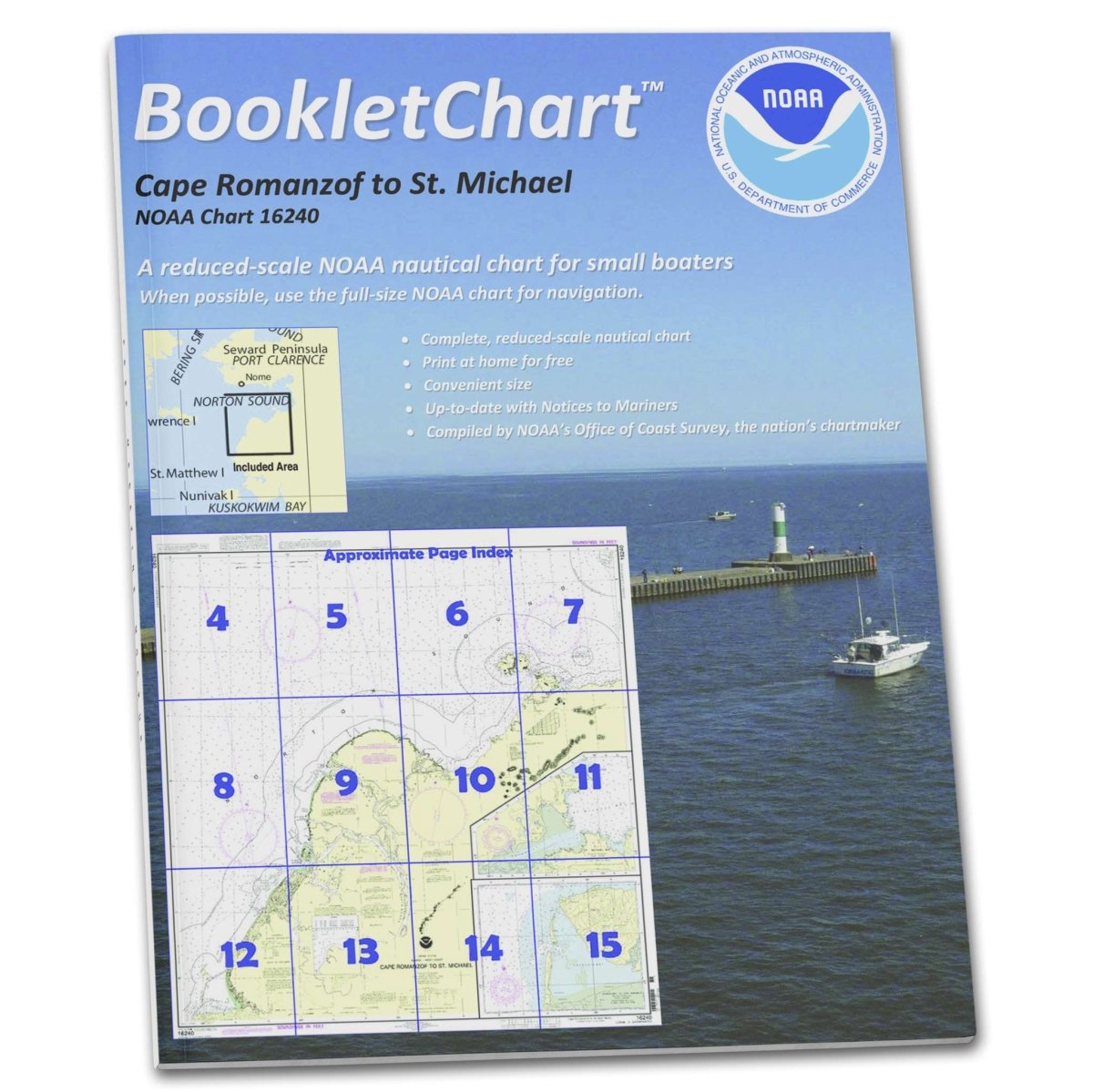 NOAA Booklet Chart 16240: Cape Ramonzof to St. Michael; St. Michael Bay; etc. - Life Raft Professionals