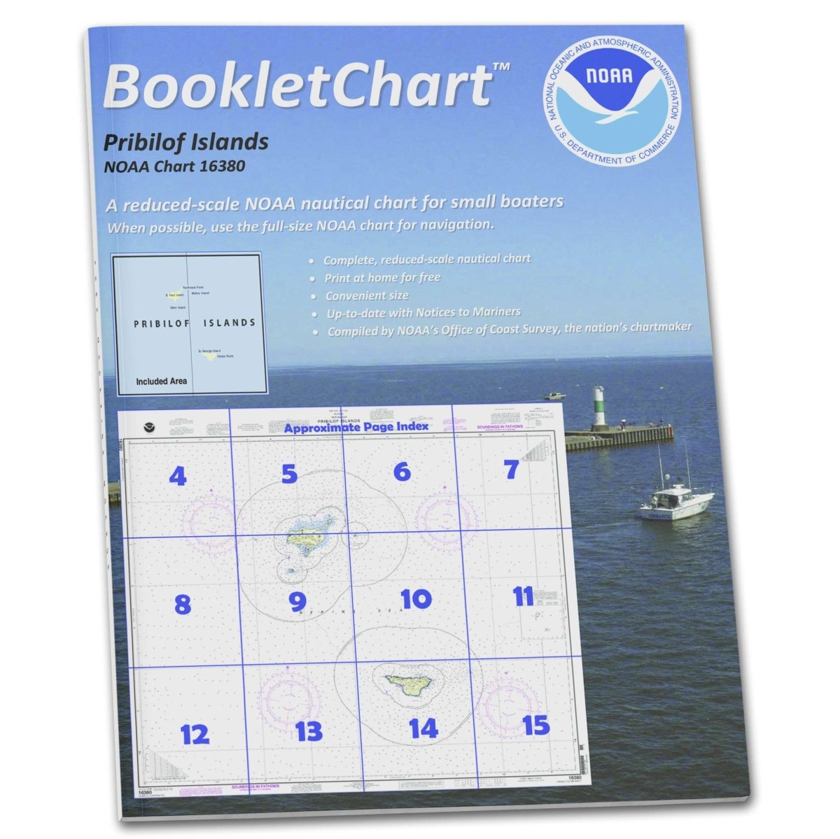 NOAA Booklet Chart 16380: Pribilof Islands - Life Raft Professionals