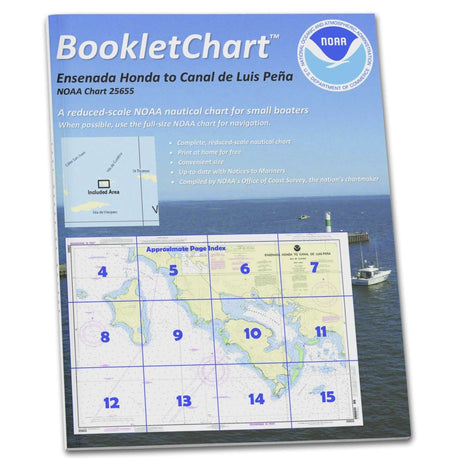 NOAA Booklet Chart 25655: Ensenada Honda to Canal de Luis Pena - Life Raft Professionals
