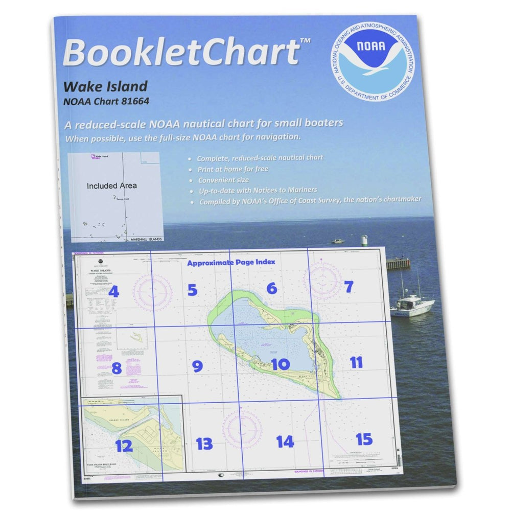 NOAA Booklet Chart 81664: Wake Island; Wake Island Boat Basin - Life Raft Professionals