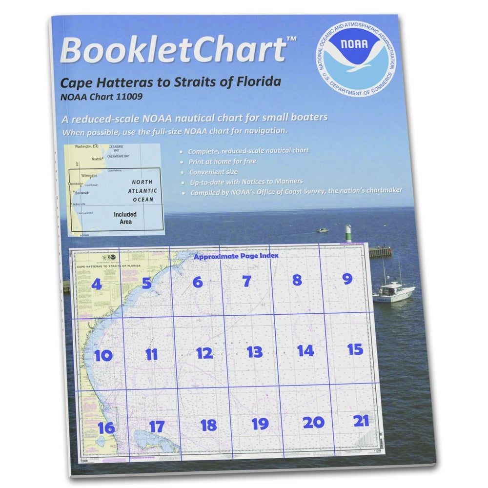 NOAA BookletChart 11009: Cape Hatteras to Straits of Florida - Life Raft Professionals