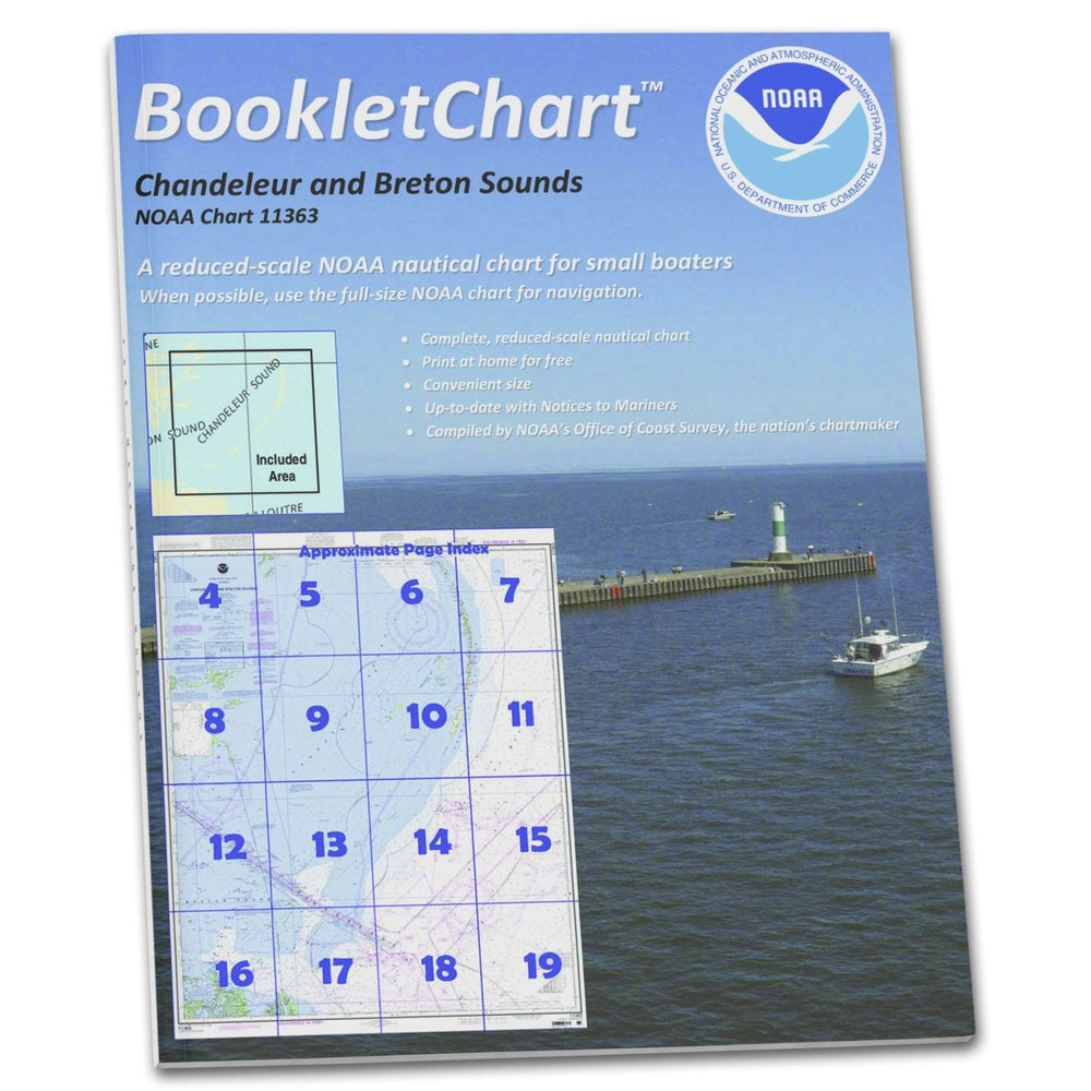 NOAA BookletChart 11363: Chandeleur and Breton Sounds - Life Raft Professionals