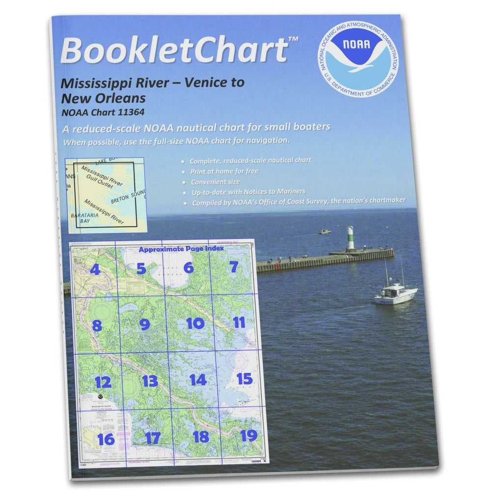 NOAA BookletChart 11364: Mississippi River-Venice to New Orleans - Life Raft Professionals