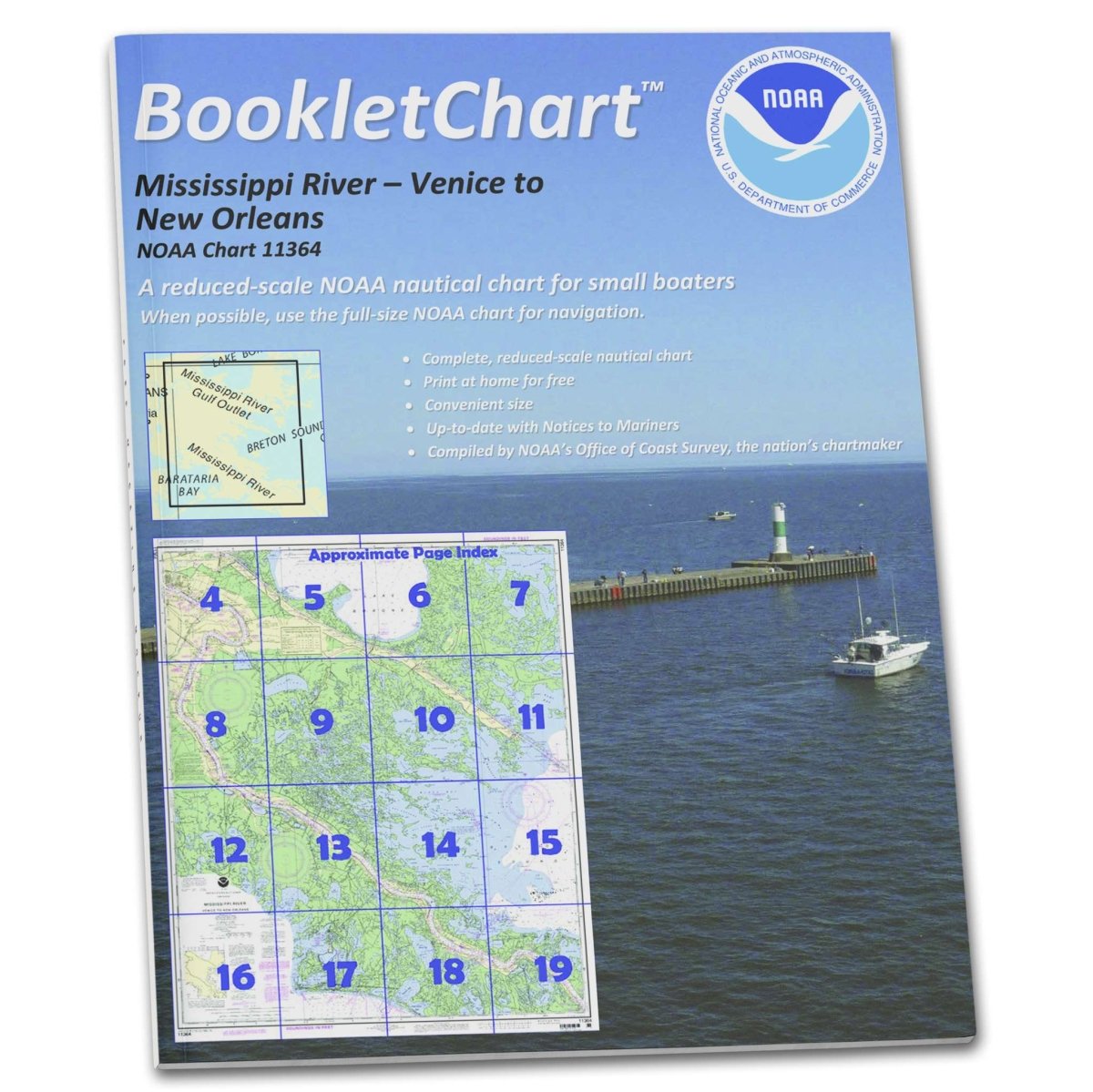 NOAA BookletChart 11364: Mississippi River-Venice to New Orleans - Life Raft Professionals