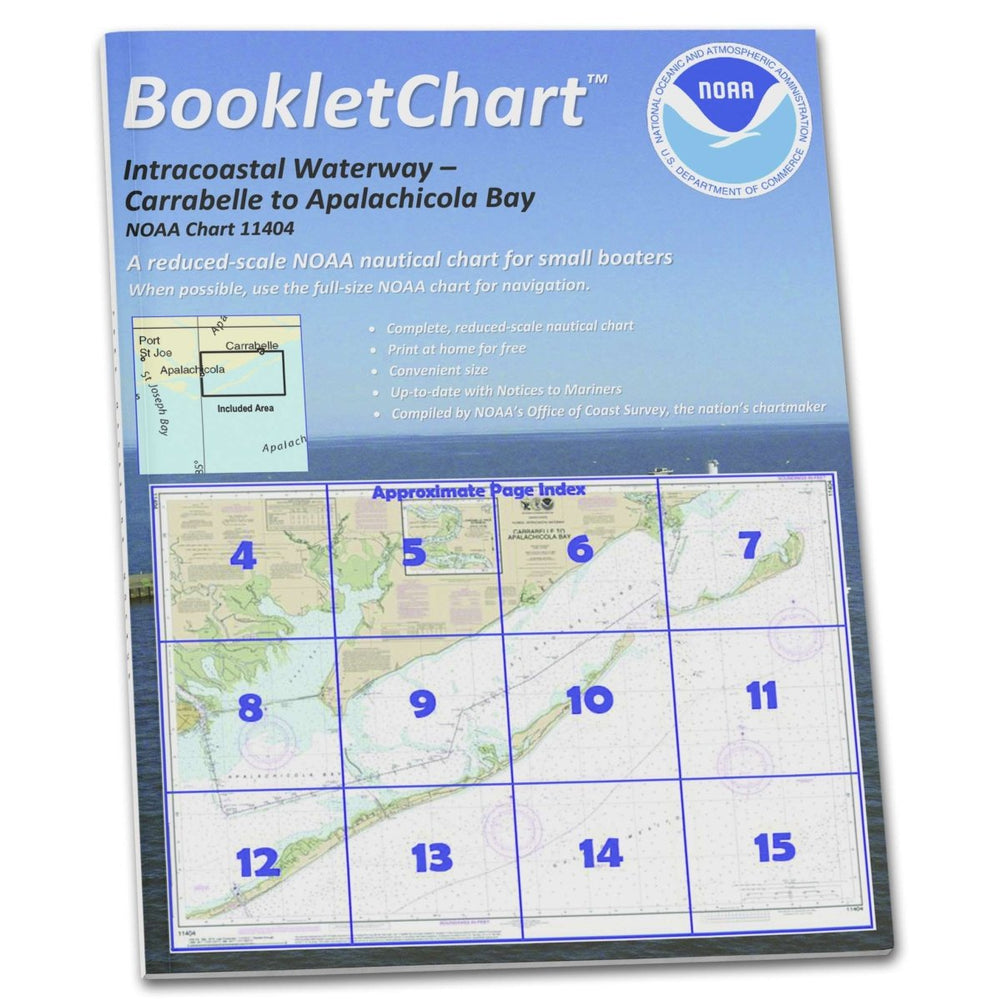 NOAA BookletChart 11404: Intracoastal Waterway Carrabelle to Apalachicola Bay; Carrabelle River - Life Raft Professionals